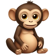 pregnant monkey sticker