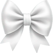 white bow sticker