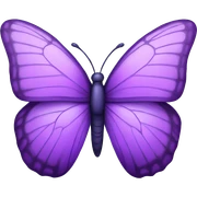 purple butterfly sticker