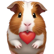 guinea pig heart sticker