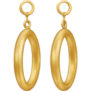 Pendientes dorados largos  sticker