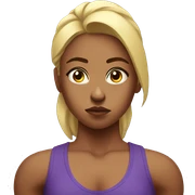 muscular gym girl sad sticker