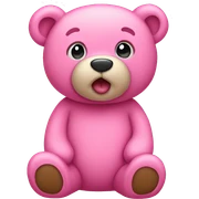 pink teddy bear sticker