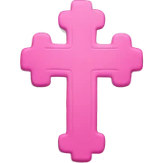 pink cross sticker