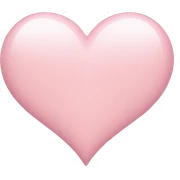 light pink heart  sticker