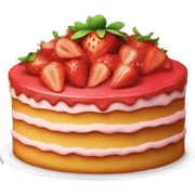 Strawberry cake sticker