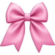 Baby pink bow sticker