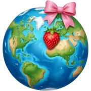 🍓🎀🌏🌎🌍 sticker