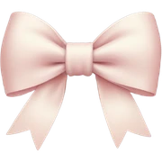 the pink bow but white or cream white sticker