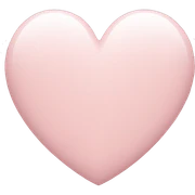 Pale pink heart sticker