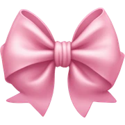 Light pink bow sticker