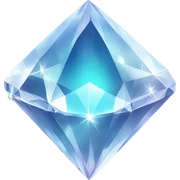 Glowing diamonds sticker