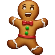 Gingerbread man sticker