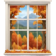 autumn window sticker
