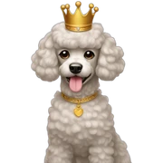 Royal poodle sticker