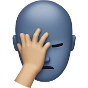 Face palm sticker