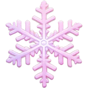 Pastel Pink Snowflake "A delicate pastel pink snowflake with glowing edges, shimmering glittery patterns, and a soft magical light surrounding it." sticker