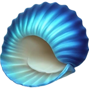 Iridescent blue shell  sticker