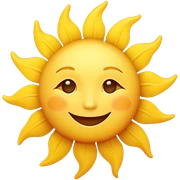whimsical sun  sticker