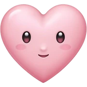 Light pink heart sticker
