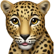 leopard heart sticker