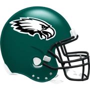 Philadelphia Eagles football helmet sticker