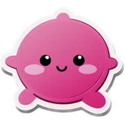 Pink sticker