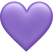 Lavender color heart sticker