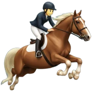 Jumping horse sticker