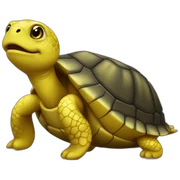 yellow turtle sticker