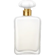 white perfume bottle sticker