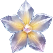 Crystal flower sticker