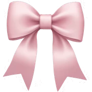 light pink bow  sticker