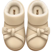 pastel beige cute ugg slippers sticker