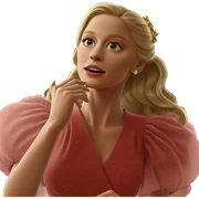 blonde girl in elegant dress sticker