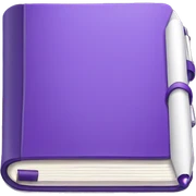 Purple notebook  sticker