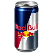 Red bull can sticker