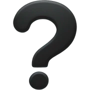 question mark sticker