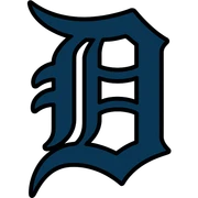 Detroit Tigers stylized D logo sticker