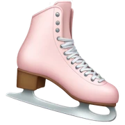 pastel pink ice skates sticker