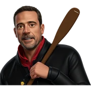black jacket on red shirt sticker