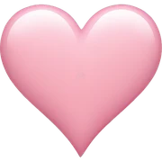 Light pink heart sticker