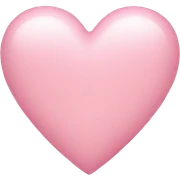 light pink heart  sticker