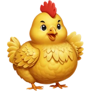 A chicken coming out of the shell sticker