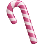 Pink candy cane sticker