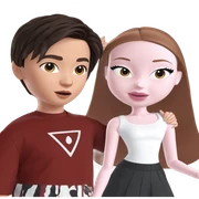 girl and boy fashion styles sticker