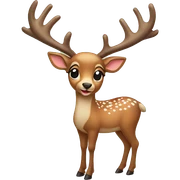 christmas deer sticker