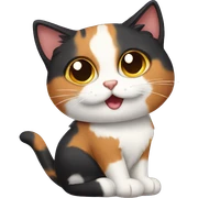 Calico cat sticker