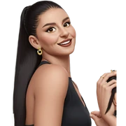 smiling girls with earrings sticker