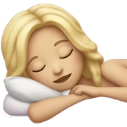 blonde girl sleeping  sticker